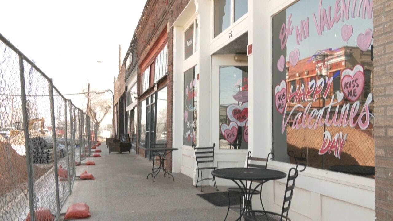 Van Alstyne construction limits access to downtown shops