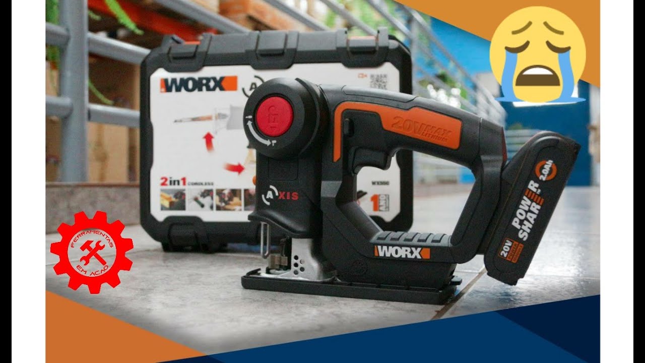 UMA FERRAMENTA QUE VALE POR DUAS - SERRA TICO TICO E SABRE WORX AXIS WX550 20V