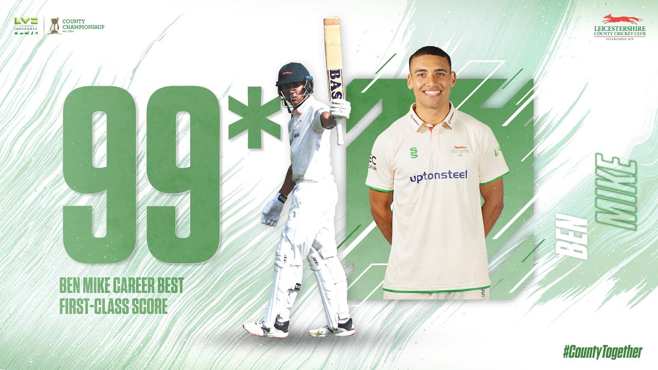 Ben Mike Smashes Career-Best 99* at Lord's