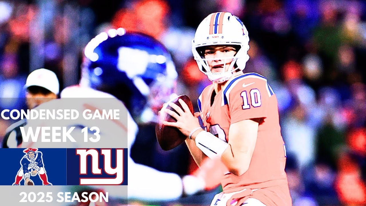 Patriots vs Giants 2025 Week 13 Condensed Game | NFL Highlights