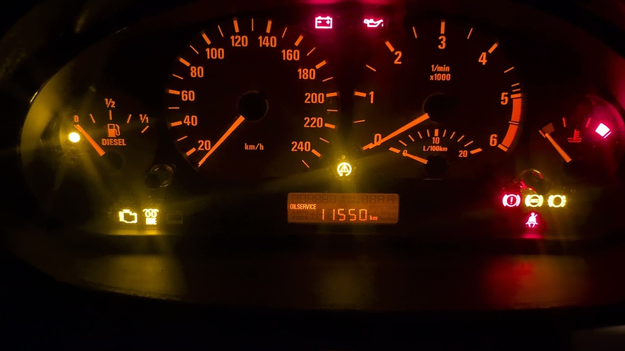 BMW e46 320d Cold start -16°C - M47B20TÜ engine