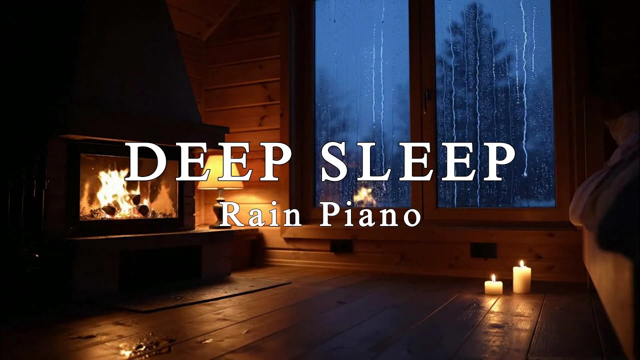 Rainy Night Piano for Deep Sleep 🌧 Relaxing Rain Sounds