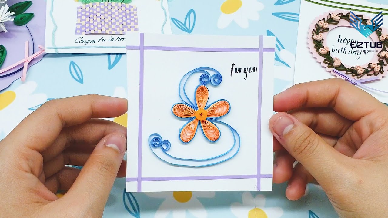 How to make quilling lonely orange flower | Easy Paper Quilling Beginner Tutorial