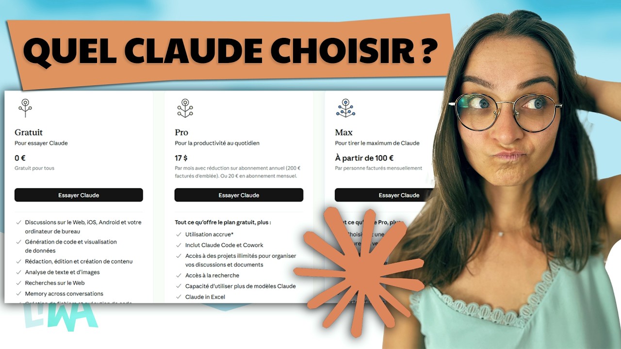 Comparaison des abonnements Claude Pro, Max et gratuit : quel Claude choisir selon TON usage ?
