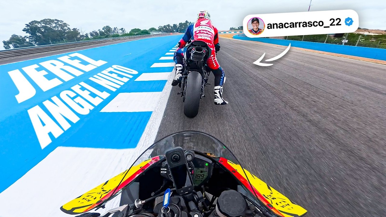 IMPOSIBLE ATRAPAR a LA PILOTO MÁS RÁPIDA del MUNDO | Yamaha R6 en Jerez