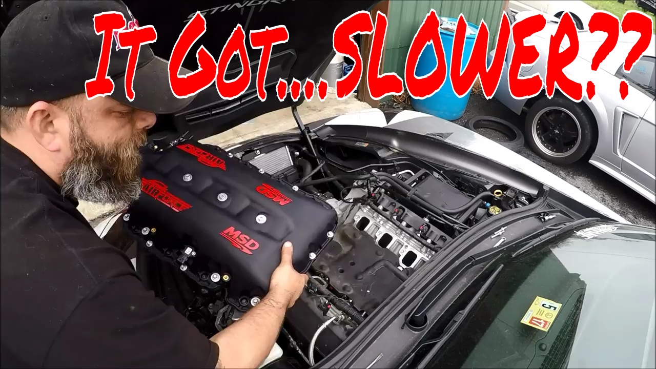 C7 Corvette+MSD Intake=MO POWA!!!!