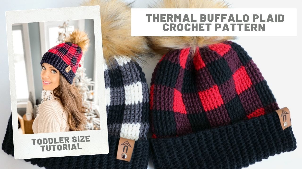 How to Crochet Thermal Buffalo Plaid Toque