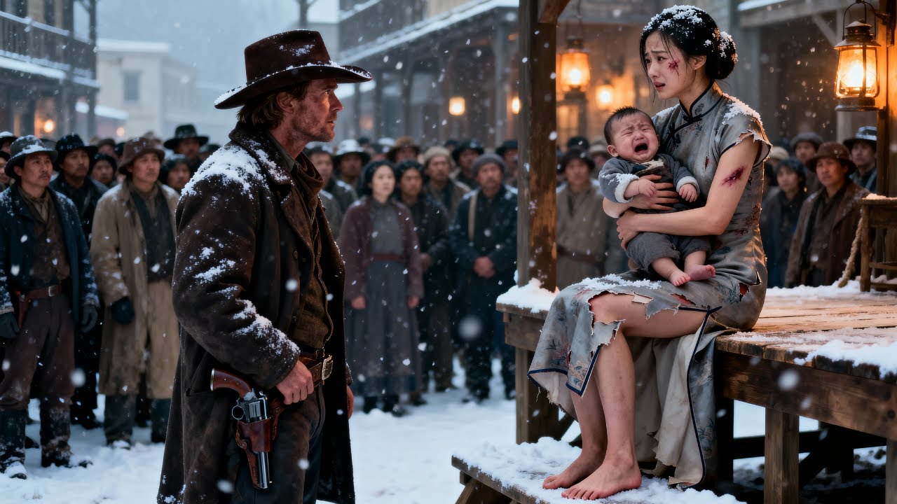 Sold With Her Baby, She Braced for Horror—Until Gunslinger Said, “I’ll Be Father And Husband Both.”