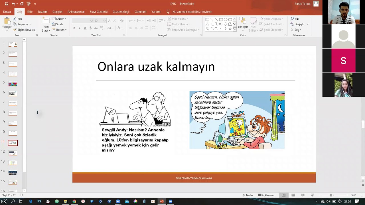 Derslerimizde Teknoloji Kullanımı Eğitimi