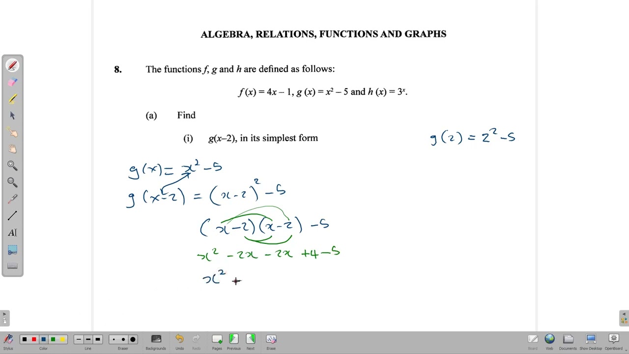 CSEC January 2023 Mathematics Paper 2 Question 7 and  8