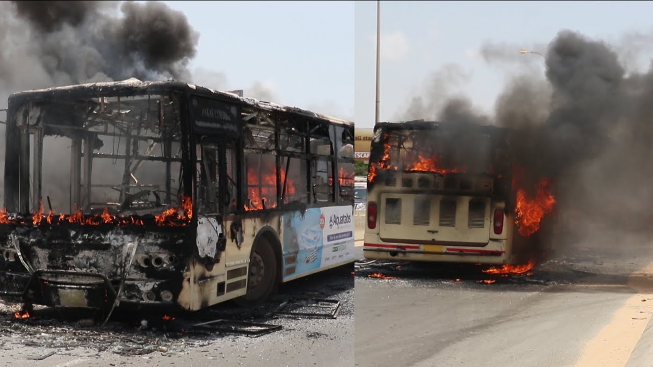 Un bus de Dakar Dem Dikk brûlé à hauteur du stade LSS : Des partisans de Khalifa Sall indexés