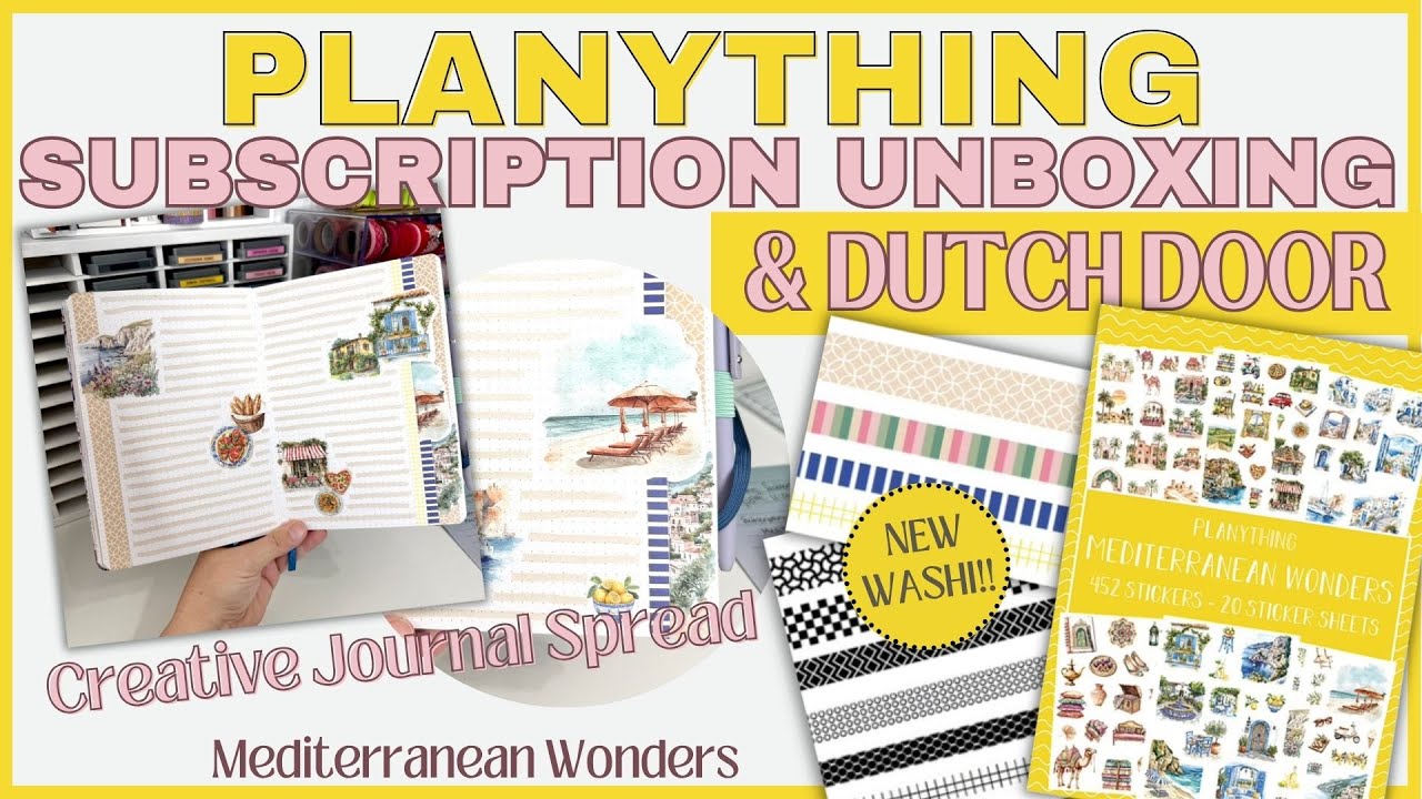 PLANYTHING JULY SUBSCRIPTION UNBOXING & PLAN WITH ME |  MEDITERRANEAN WONDERS