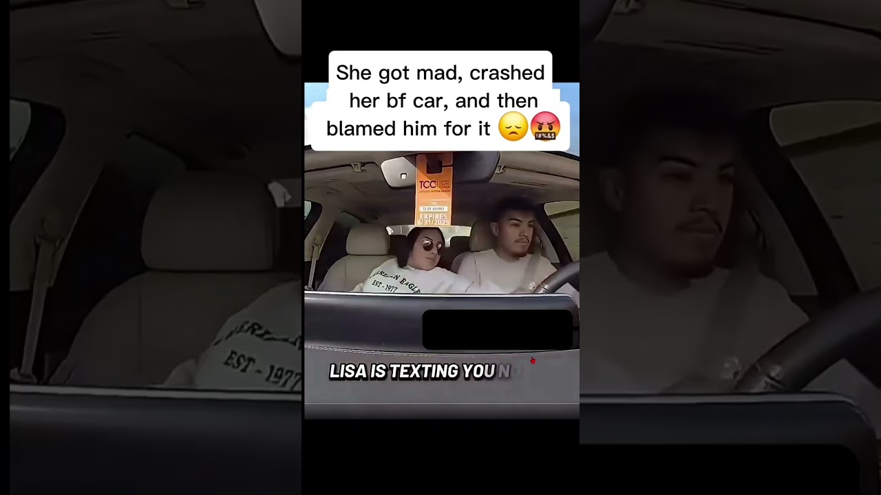 She crashed his car and then blamed him smh #shortvideo #whatwouldeddydo #women