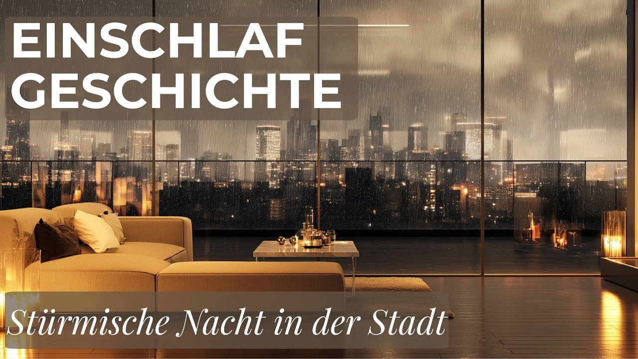 Einschlafgeschichte für Erwachsene | mit Klaviermusik & Regengeräuschen | In der Stadtwohnung