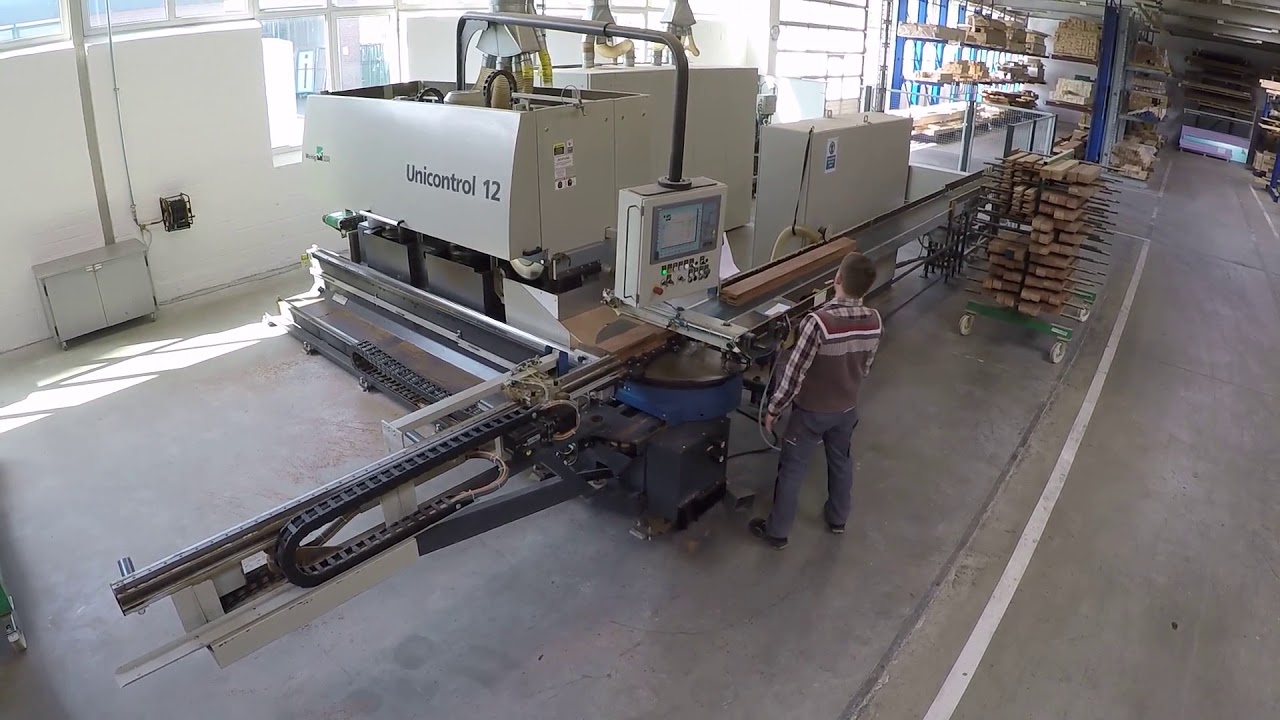Weinig Unicontrol 12 CNC mit Vario Tisch Video Engelfried