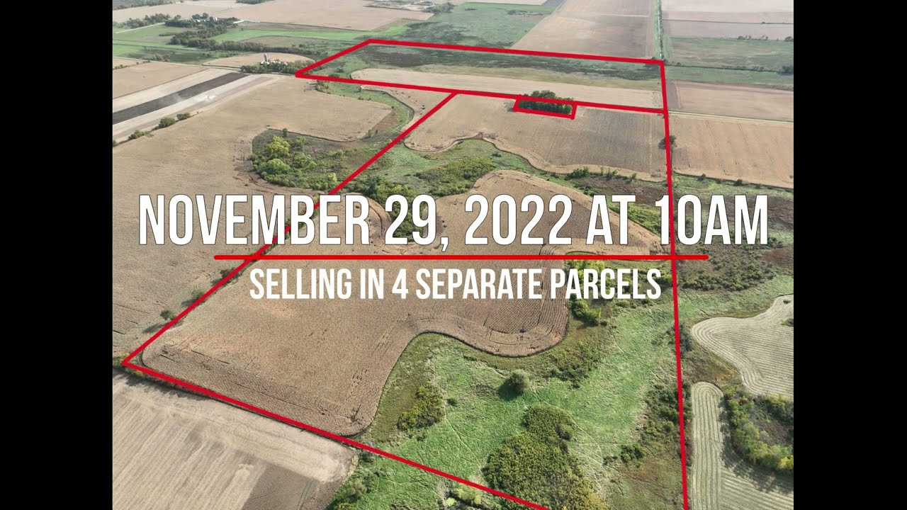 280 Acres of Crop and Recreational Land, Building Selling at Auction on November 29th, 2022