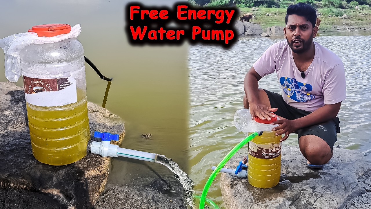 Making Free Energy Water Pump 🔥🔥 மின்சாரம் இல்லாமல் ஓடும் தண்ணீர் பம்ப்...😲 