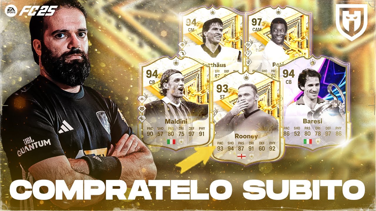 COMPRATELO SUBITO! NON VE NE PENTIRETE | ROONEY 93 MALDINI 94 BARESI 94 MATTHAUS 94 PELE 97 | FC25