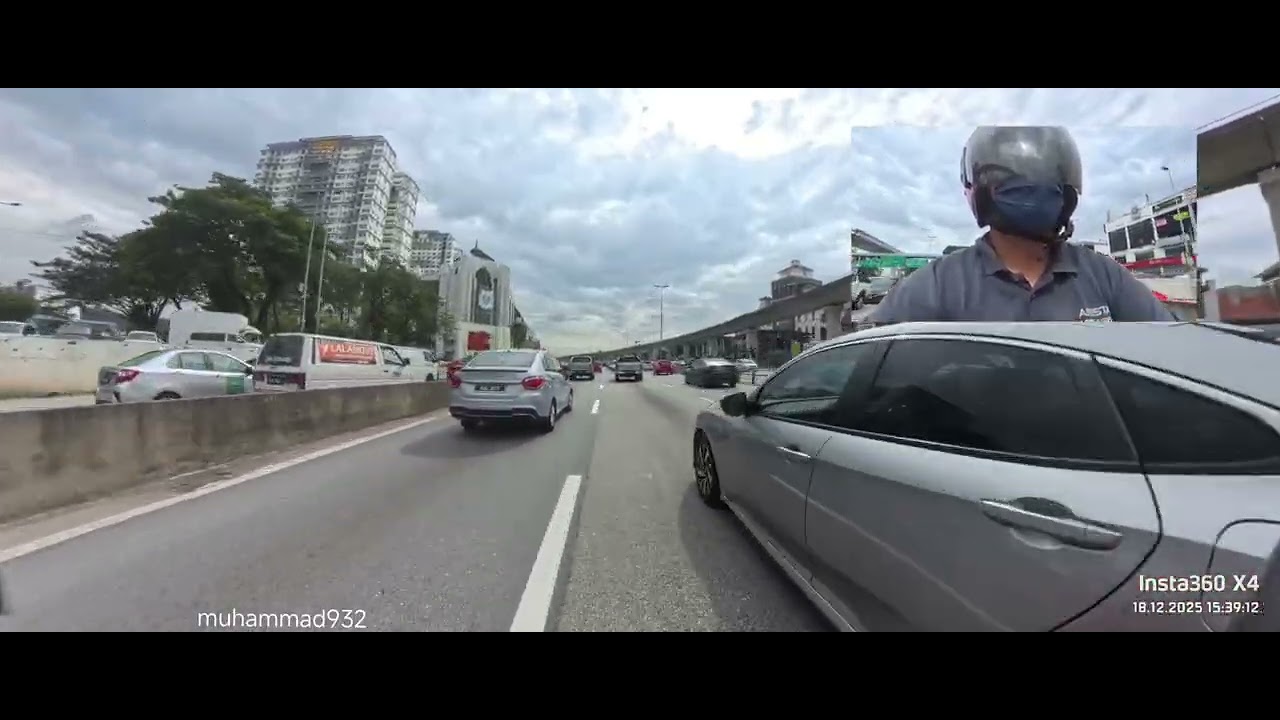 Insta360 X4 | Honda Vario 160 | 18/12/2025 #2 | Ke Cyberjaya