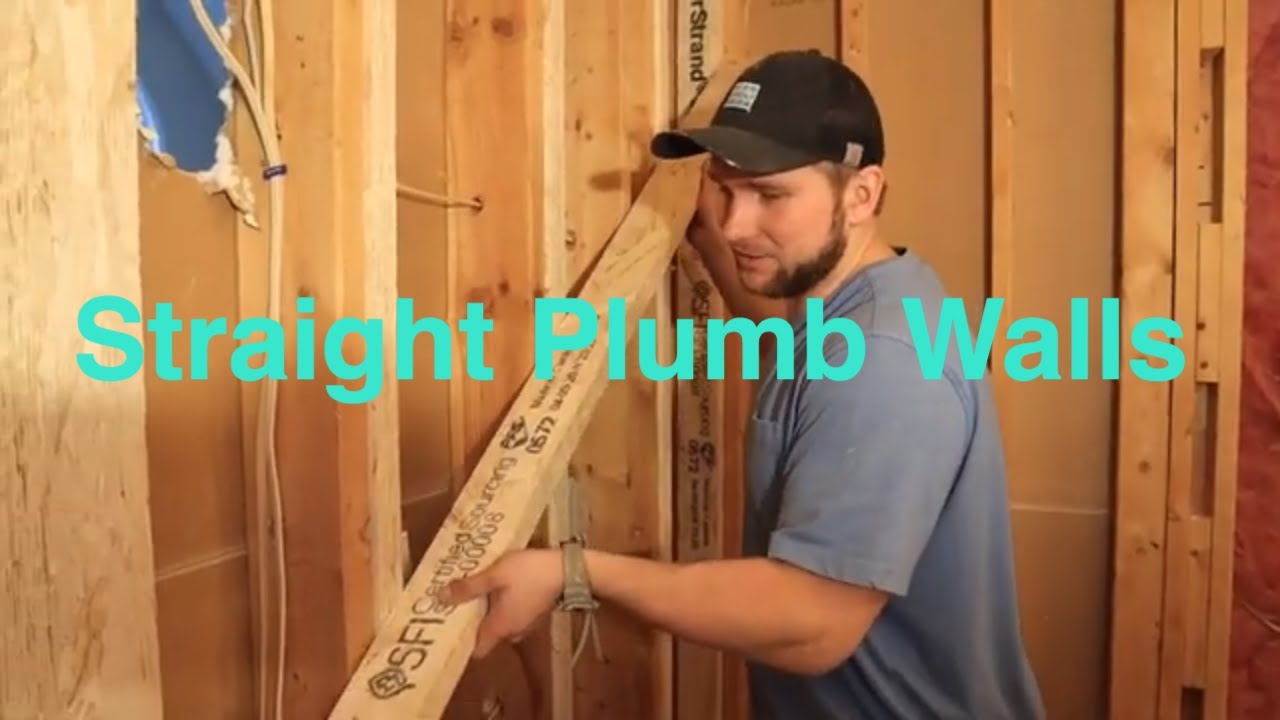 How to make your walls plumb. DIY project. Bathroom remodel. bathroom renovation