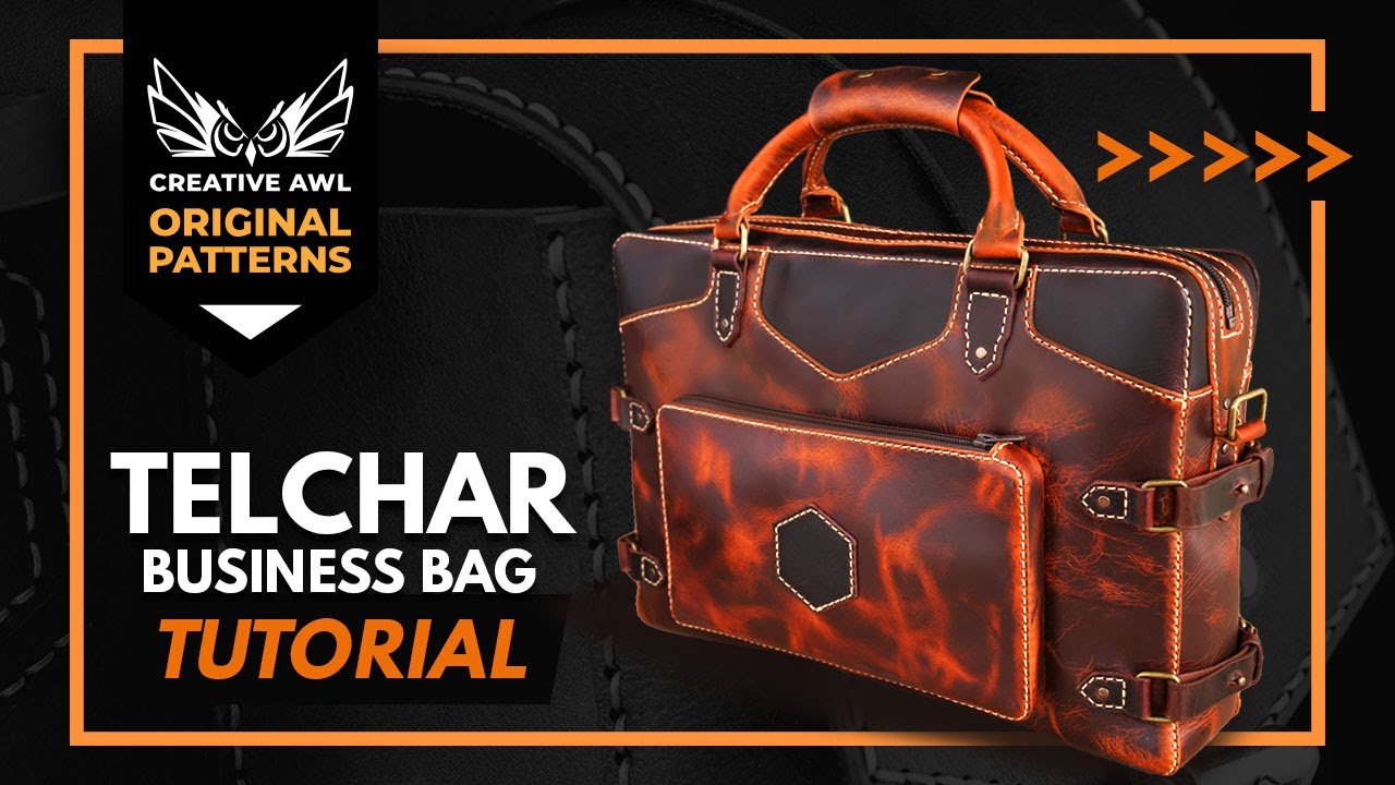 Leather Laptop Telchar bag DIY