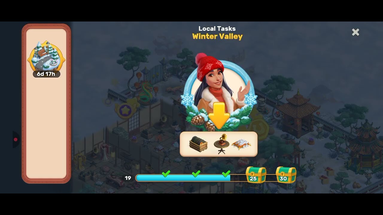 Snow covered Town - winter valley 