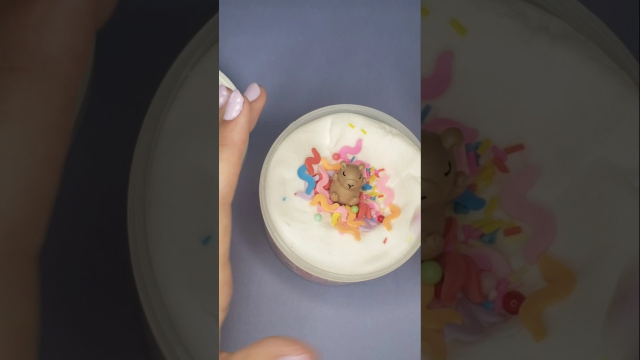 Confetti Capybara Slime Unboxing @DopeSlimes #slime #asmr #unboxing
