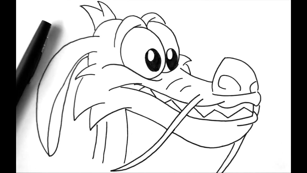 Comment dessiner Mushu dans Mulan