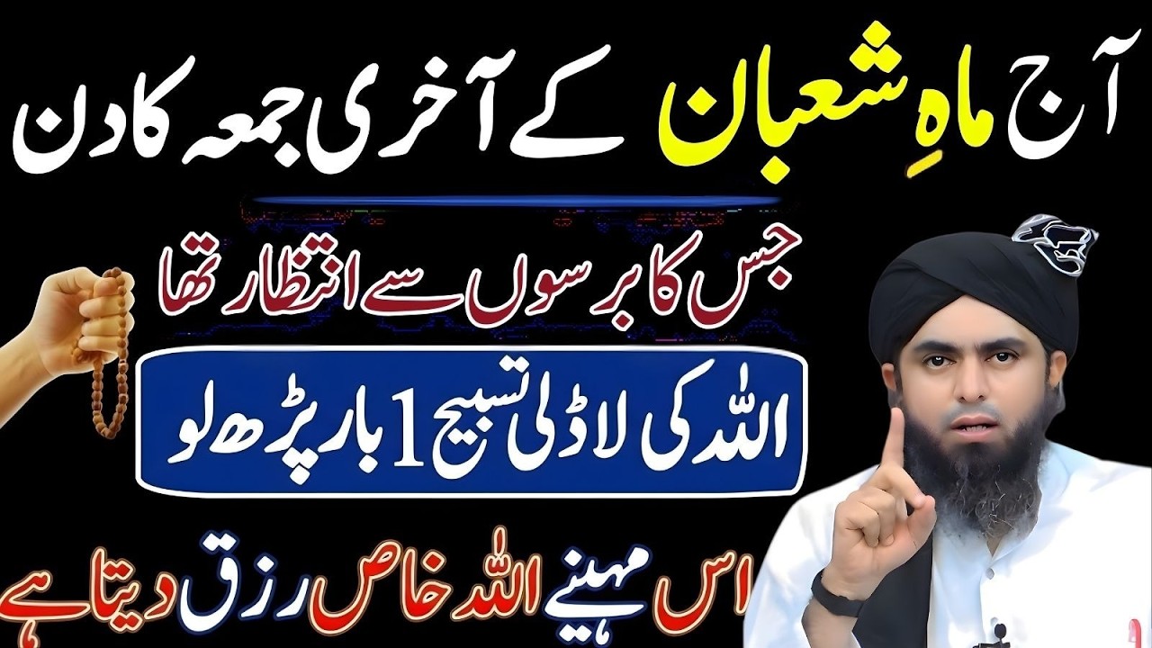 Mahe Shaban Ka Akhri Juma Mubarak 1 Baar Yeh Tasbeeh Zaroor Parh Lein Rizq Khtm Nahi Ho Ga Mirza Ali