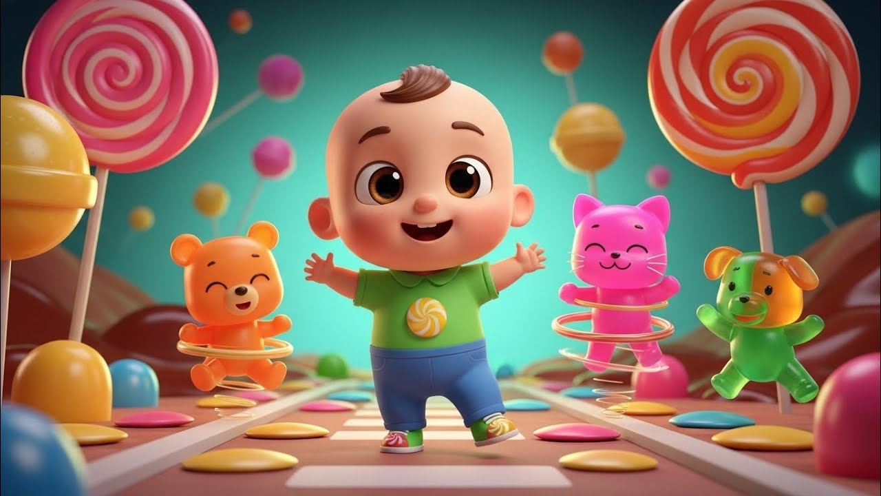 Colorful Candy Characters Dance Together | Fun Music for Happy Toddlers | Kids Rhymes