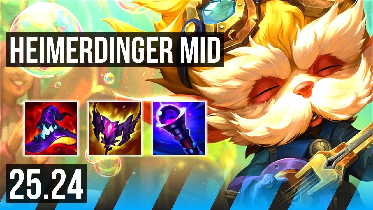 HEIMERDINGER vs SYLAS (MID) | 48K damage | NA Master | 25.24