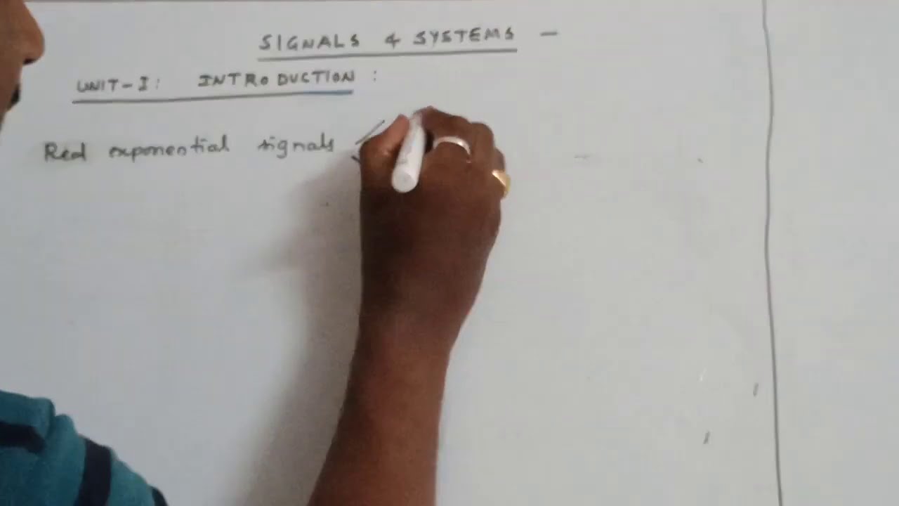 Signals & Systems - Complex exponential signals
