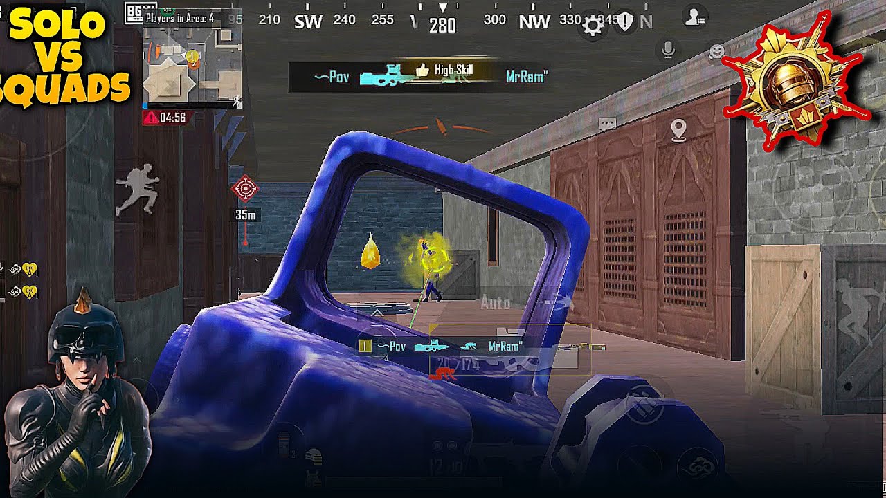 POV vs aggressive squad fastest 4 fingers player in BGMI clutches 🚀💗