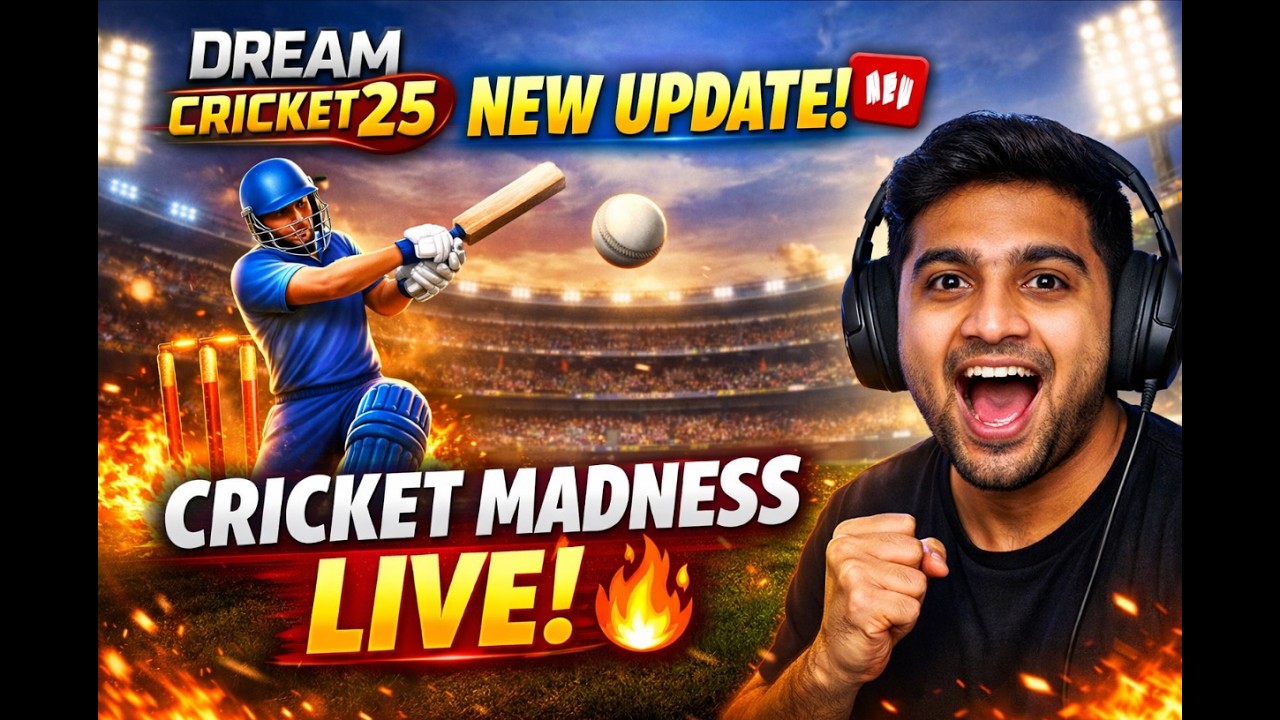 Dream Cricket 25 LIVE 🔴 | New Update JUST DROPPED! 🆕🔥| Road To 2K Subs | OG ViperVish #cricket #live
