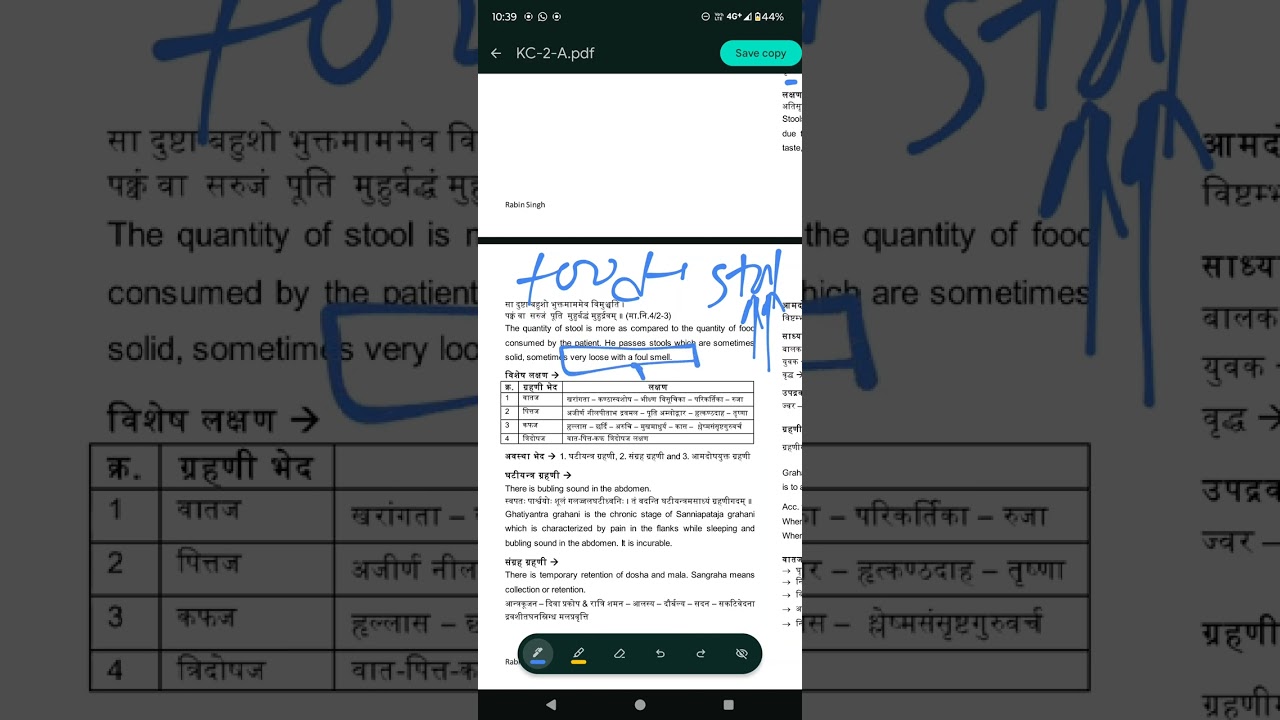 GRAHANI, DYSENTERY,ANNAVAHA SROTASA, KC