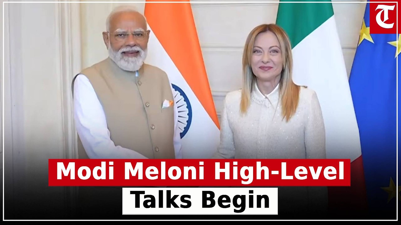 PM Narendra Modi Attends Delegation-Level Talks with Giorgia Meloni in Rome