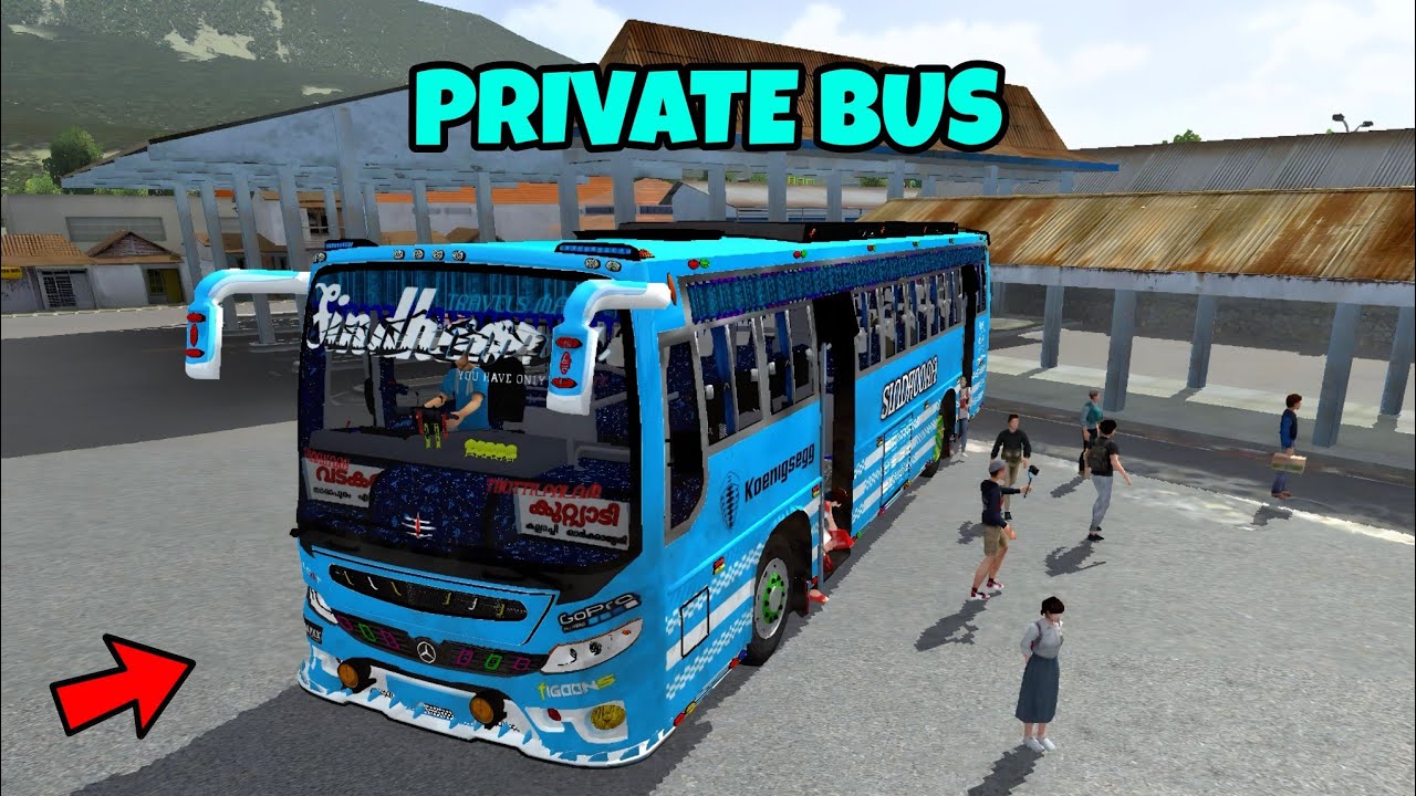 DRIVING A PRIVATE BUS 😯 IN BUS SIMULATOR INDONESIA