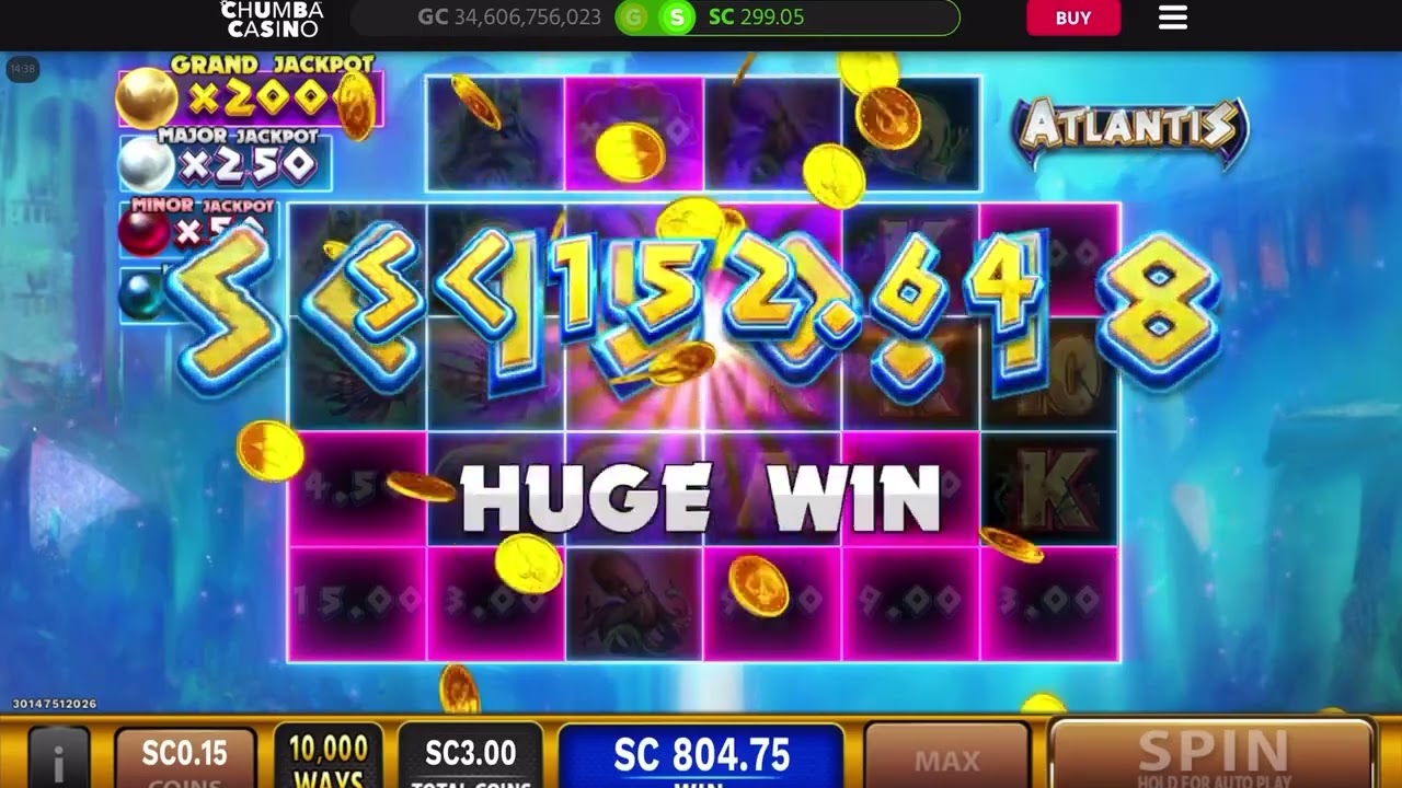 Atlantis Grand Jackpot - Chumba Casino did it again!