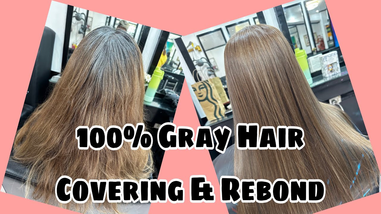 Buhok n Maraming White Hair/Rebond With Color sa Maraming Gray or White Hair.
