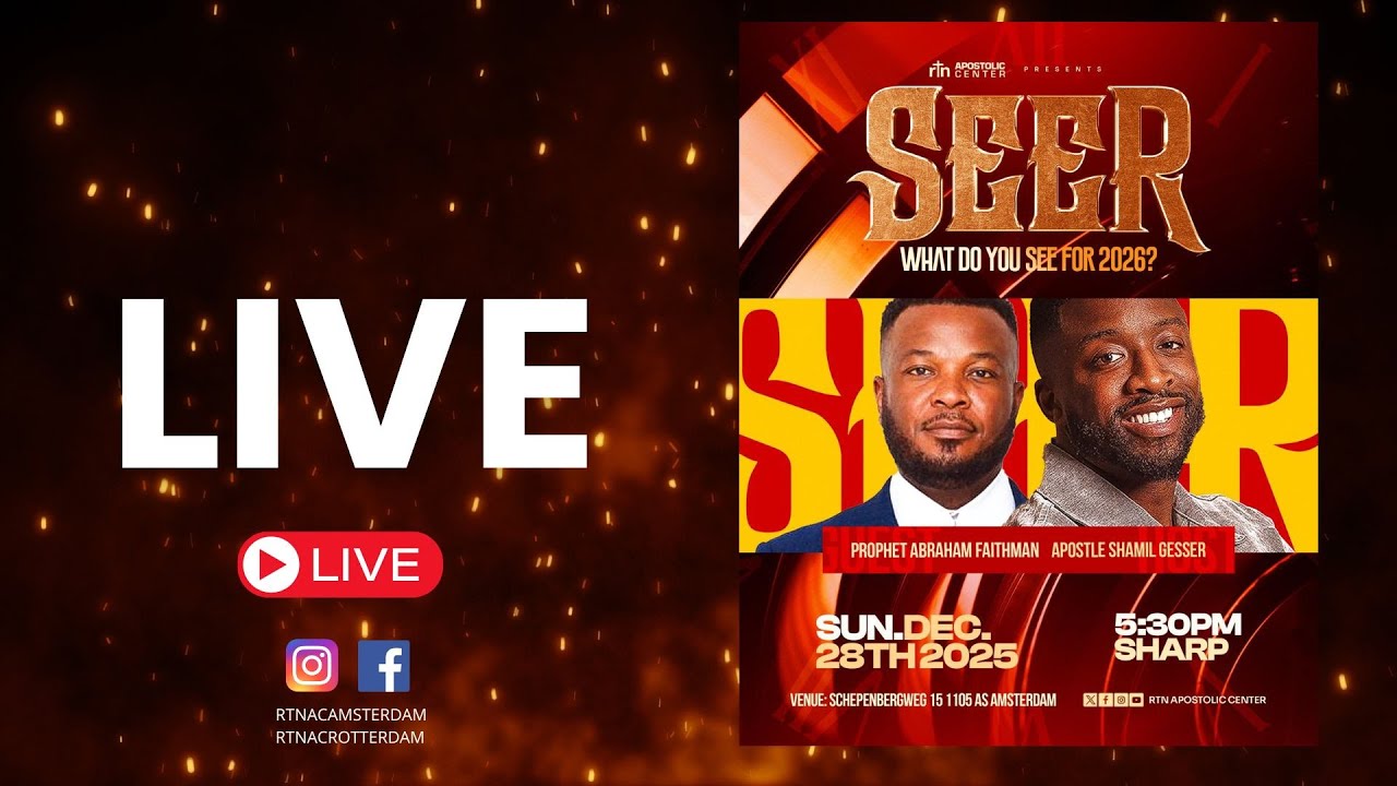 SUNDAY SERVICE | SEER WHAT DO YOU SEE FOR 2026? w\ PROPHET ABRAHAM FAITHMAN | 28.12.2025