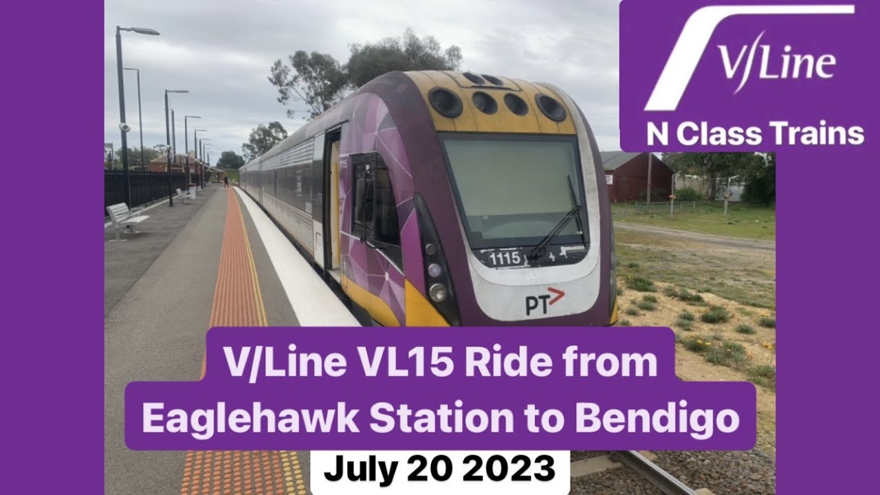 V/Line VL15 Ride from Eaglehawk Station to Bendigo (Full Trip)
