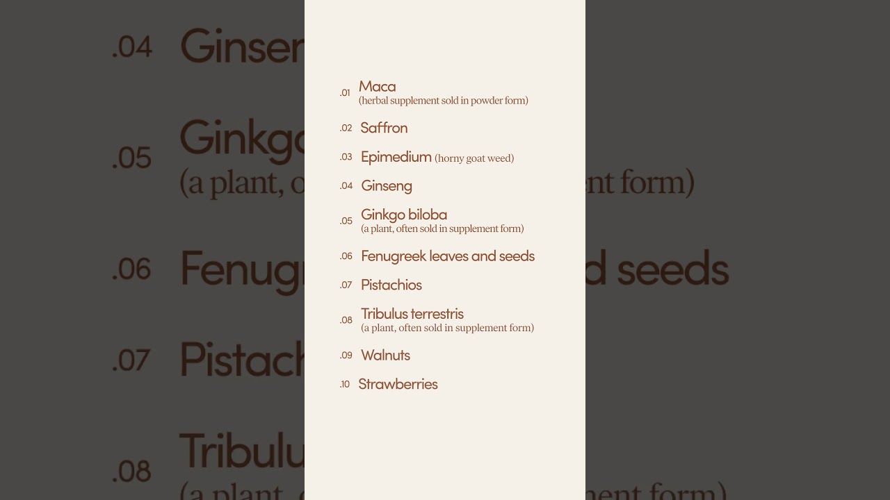 11 aphrodisiac foods