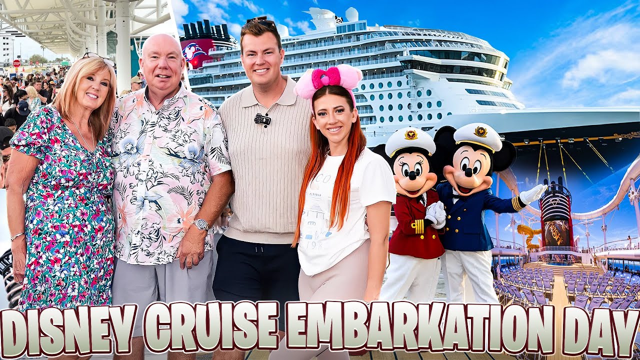 Disney Wish Embarkation Day Chaos! 🚢 Boarding Disney Cruise Line at Port Canaveral | Bahamas Cruise