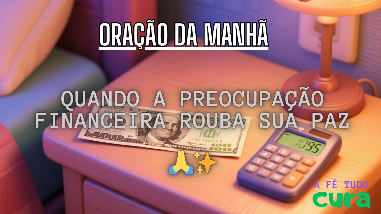 Quando as contas apertam, o coração se preocupa .Confie: Deus vê sua necessidade. 🙌🙏