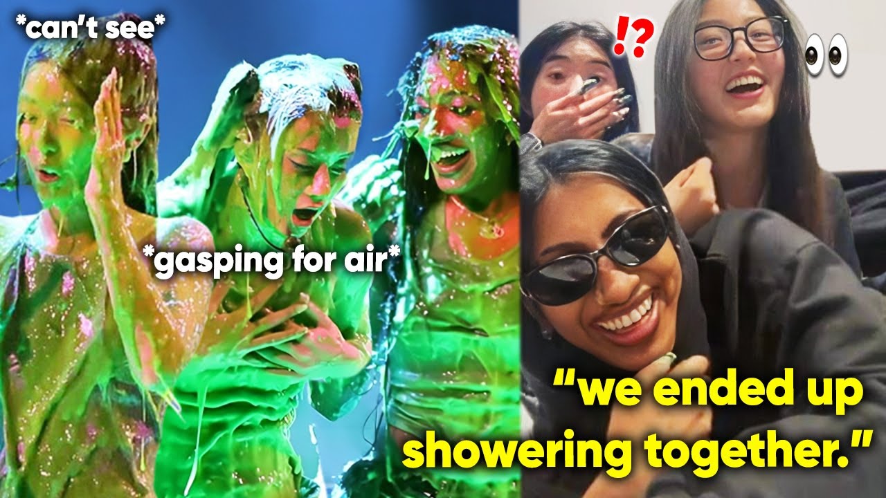 lara & yoonchae SHOWERED together after getting slimed (nonstop bickering ft. sophia)