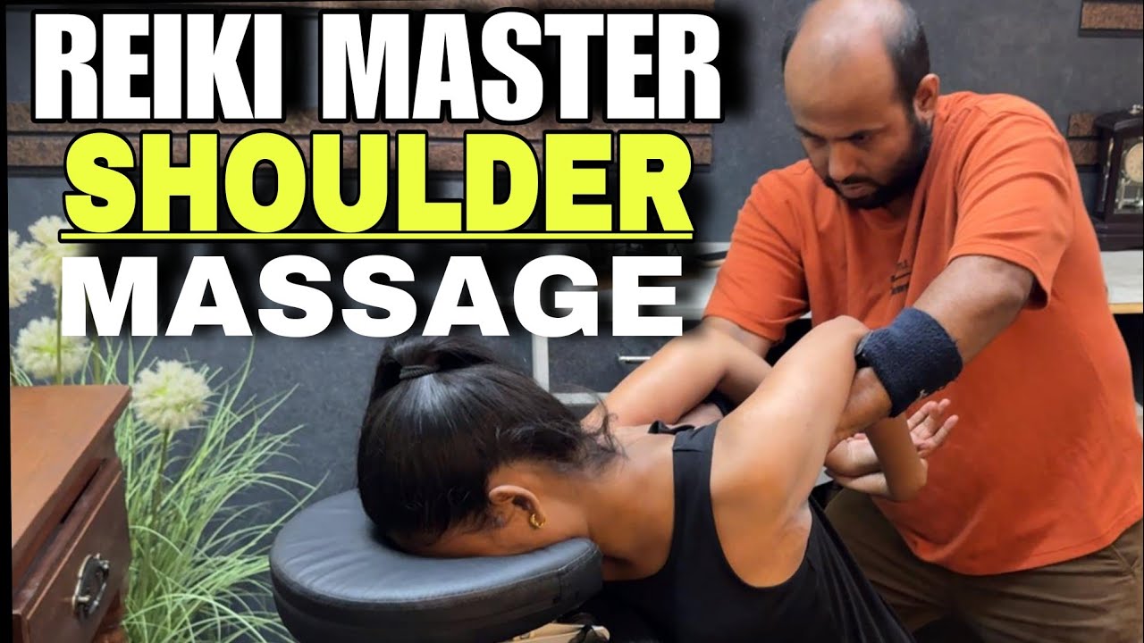 Asmr Deep tissue back & Shoulder massage for Stress Relief ! Anxiety killer Massage by REIKI MASTER