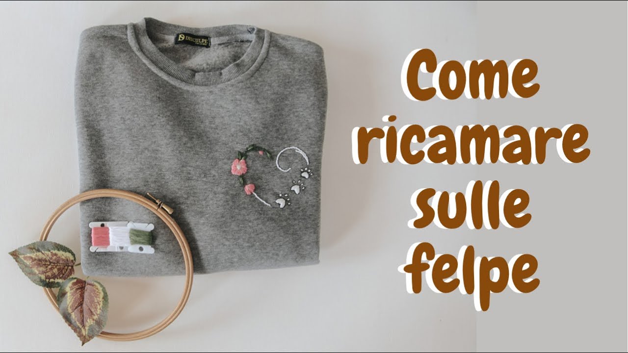 Trucco ricamo sulle felpe