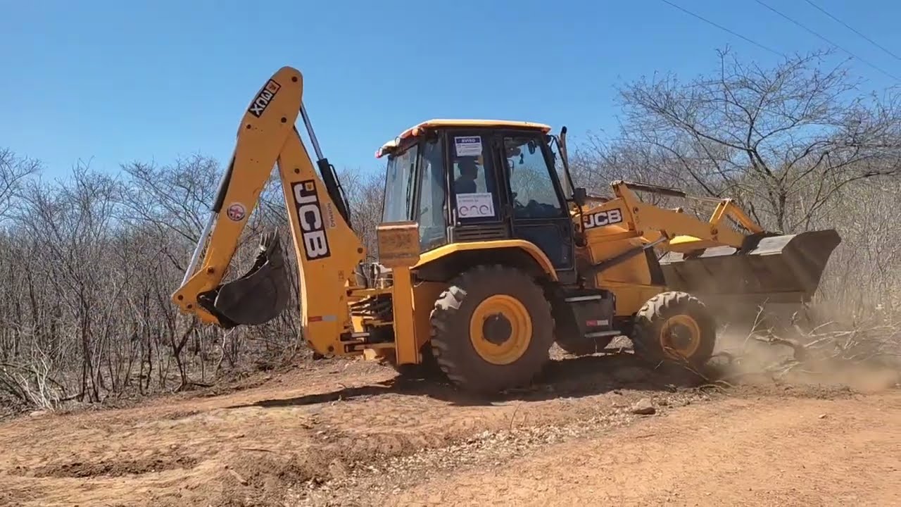 Trecho difícil - Retroescavadeira JCB3CX 2022#maquinaspesadas #jcb #retroescavadeira
