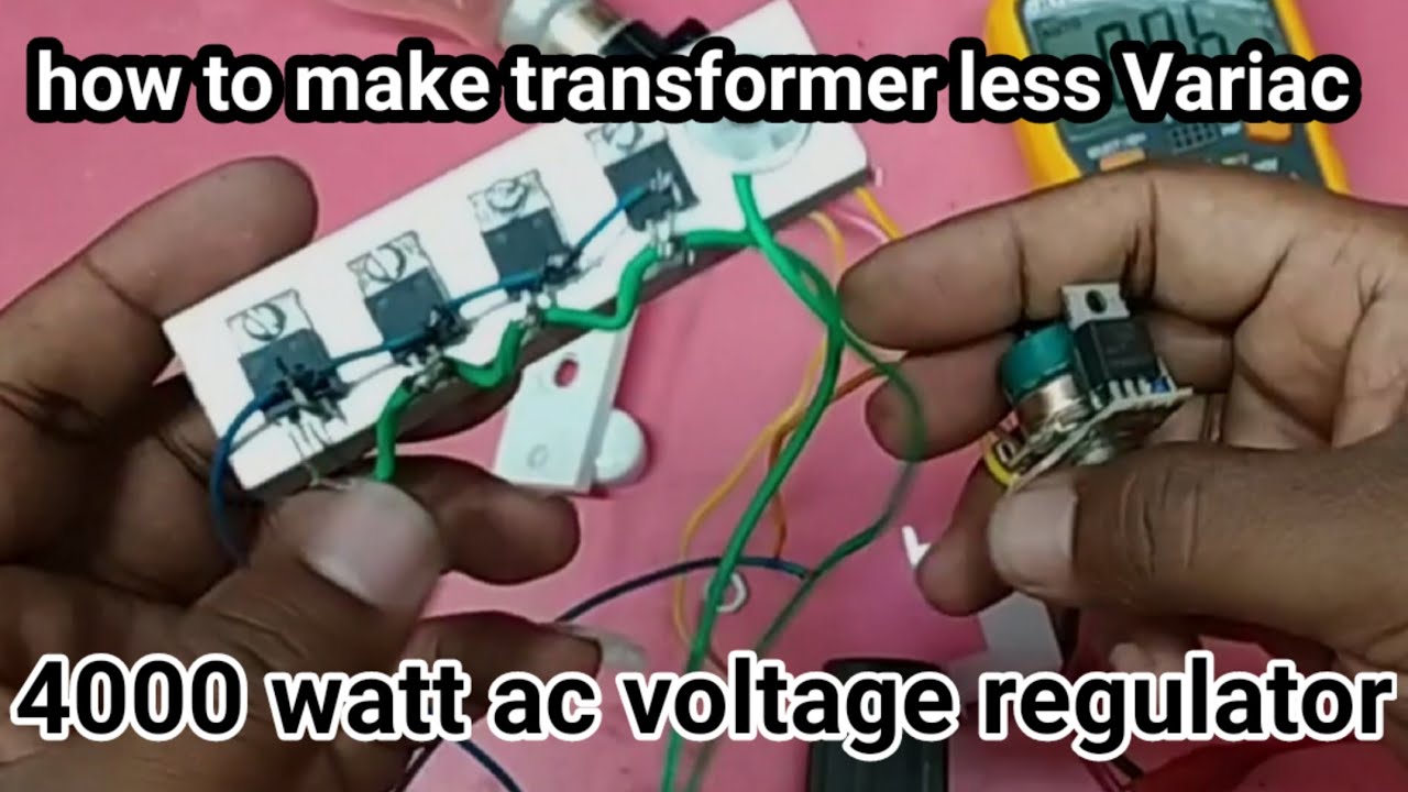 ac voltage regulator high wattage || how to controlle 4000 watt ac voltage
