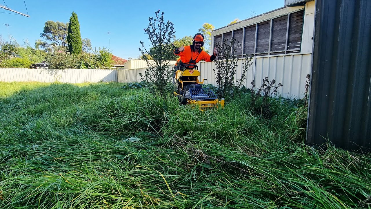 The WORST Overgrown Lawn I've Cut In Years!